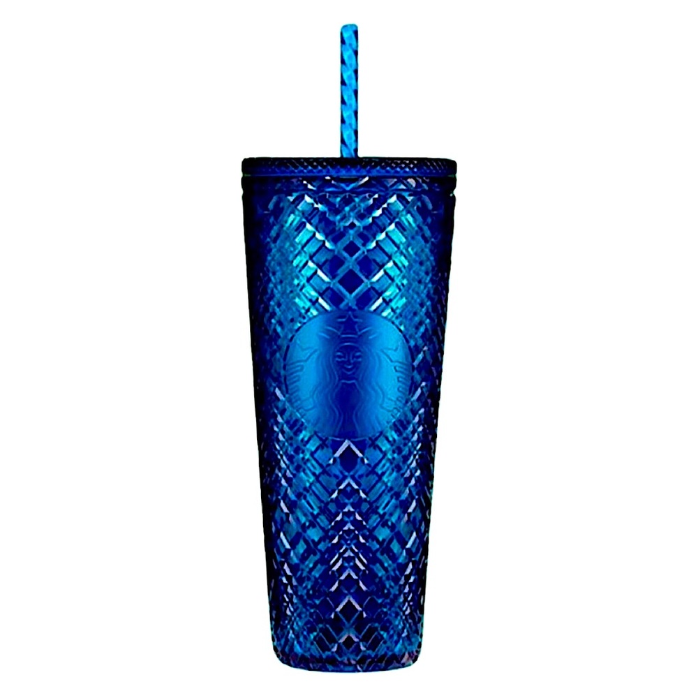 Starbucks Holiday 2022 Limited Iridescent Blue Jewel Tumbler - Venti
